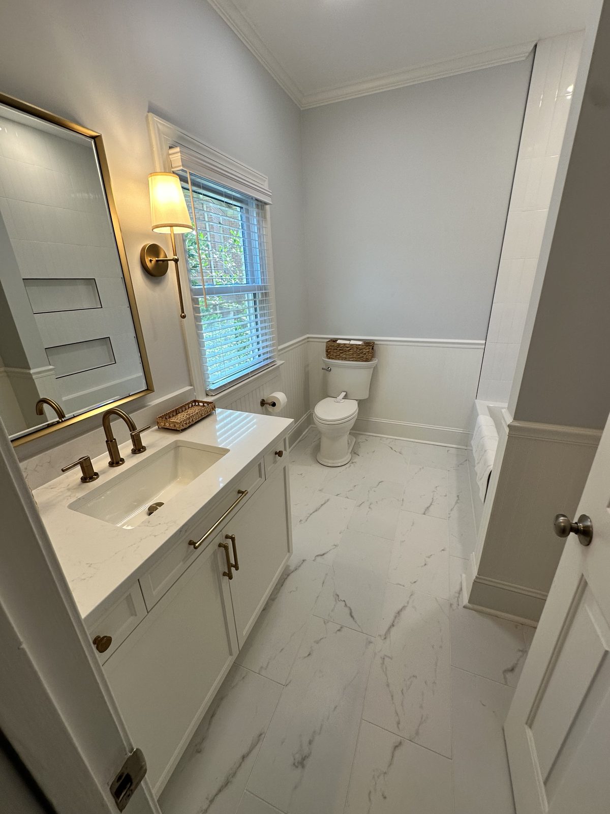 M22 Construction bathroom remodel charlotte project in Charlotte, NC
