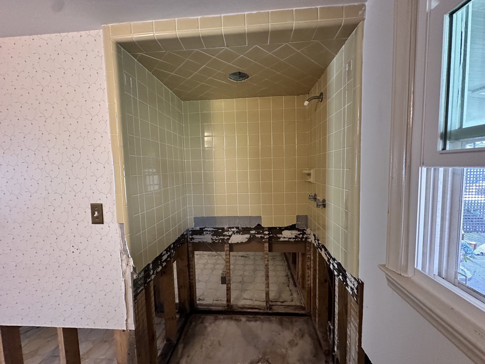 M22 Construction bathroom remodel charlotte project in Charlotte, NC